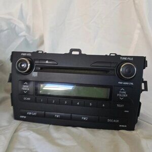 OEM 2009 2010 2011 TOYOTA COROLLA AM/FM RADIO DISC CD PLAYER 86120-02A90 2 DIN